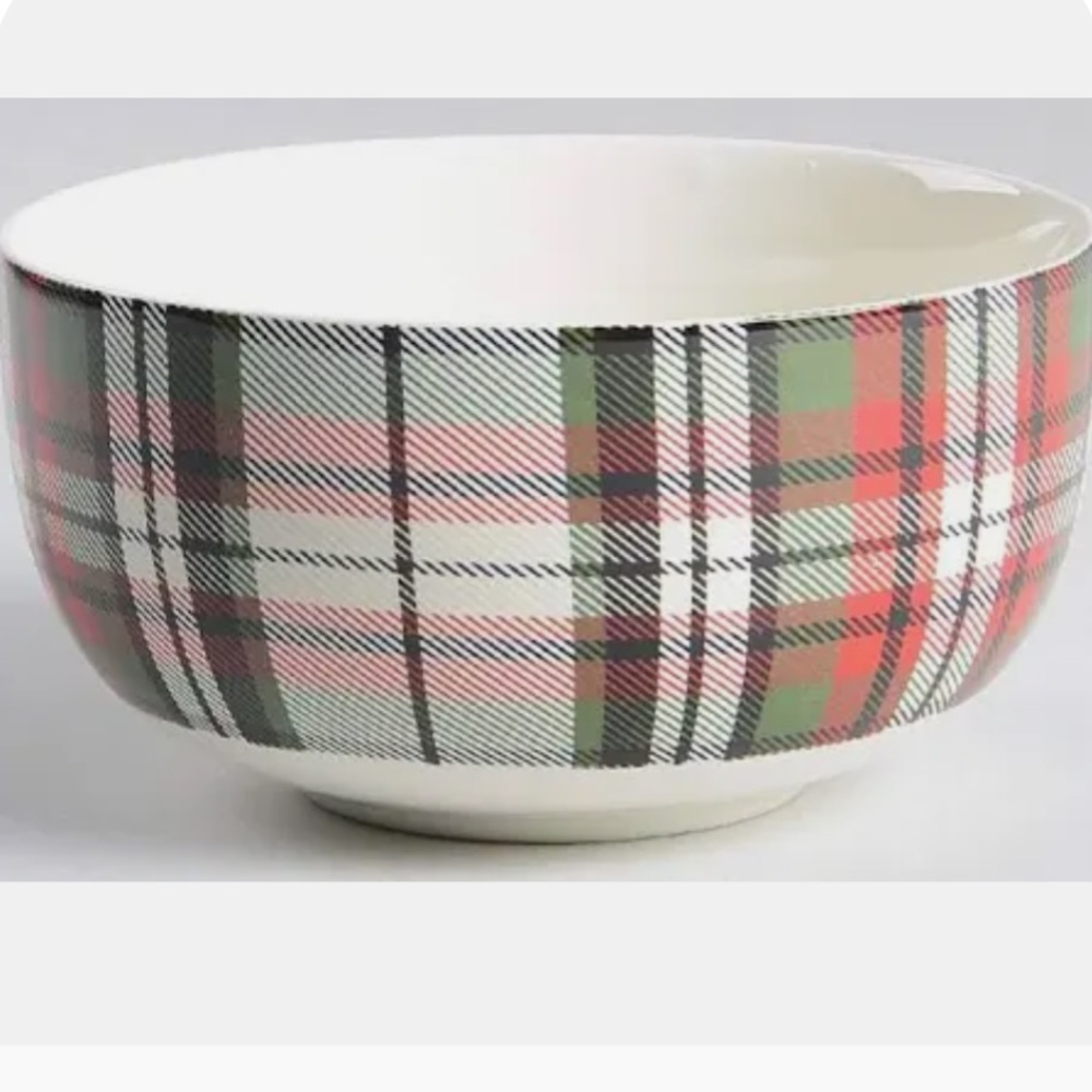Pottery Barn Denver Plaid Bowls -4
